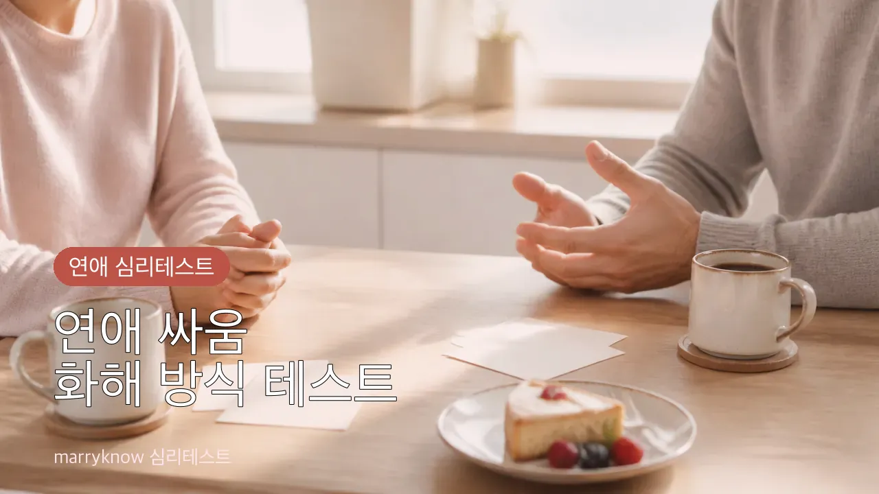 연애 싸움 화해 방식 테스트 썸네일